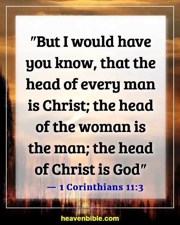 Bible Verses About Husband Being Spiritual Leader (1 Corinthians 11:3)