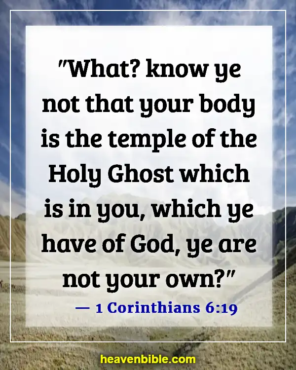 Bible Verse About Respecting Your Body (1 Corinthians 6:19)