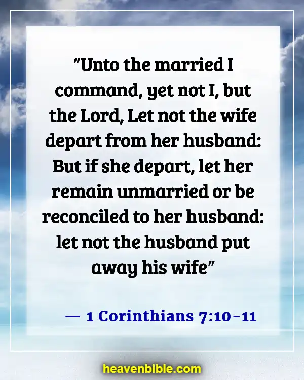 Bible Verses About God Forgiving Adultery (1 Corinthians 7:10-11)