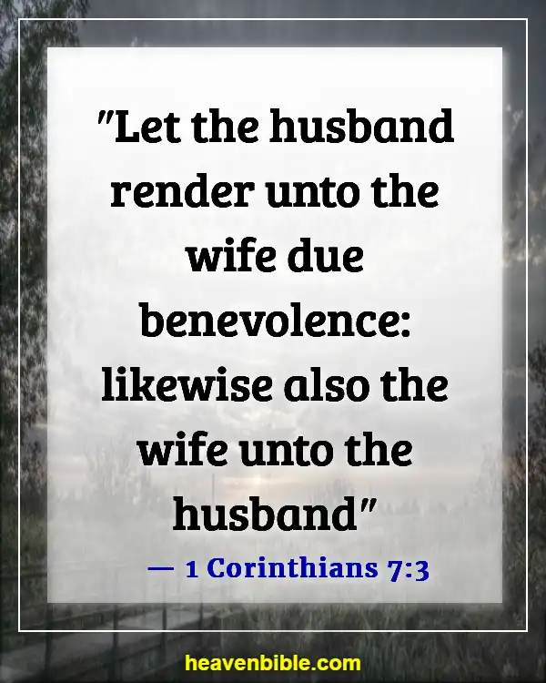 Bible Verses About Wife Submitting To Husband (1 Corinthians 7:3)