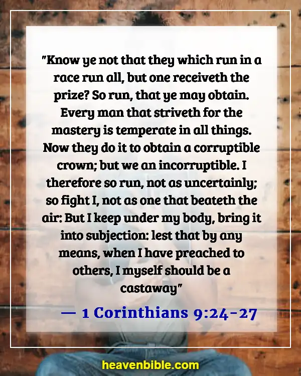 Bible Verse About Commitment To Ministry (1 Corinthians 9:24-27)