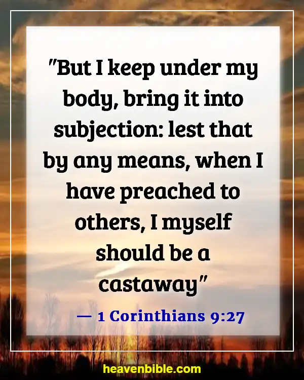 Bible Verse About Respecting Your Body (1 Corinthians 9:27)