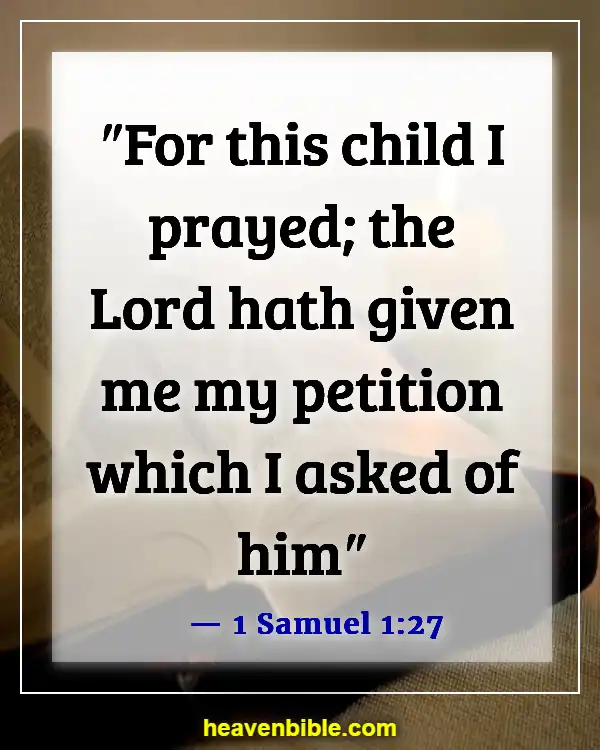 Bible Verses For New Parents (1 Samuel 1:27)