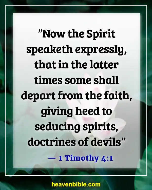 Bible Verses About The Devil In Disguise (1 Timothy 4:1)