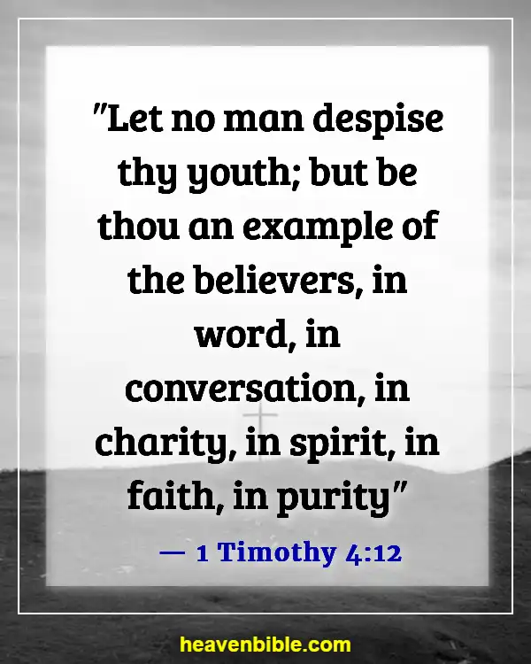 Bible Verses About Waiting For The Right Person (1 Timothy 4:12)