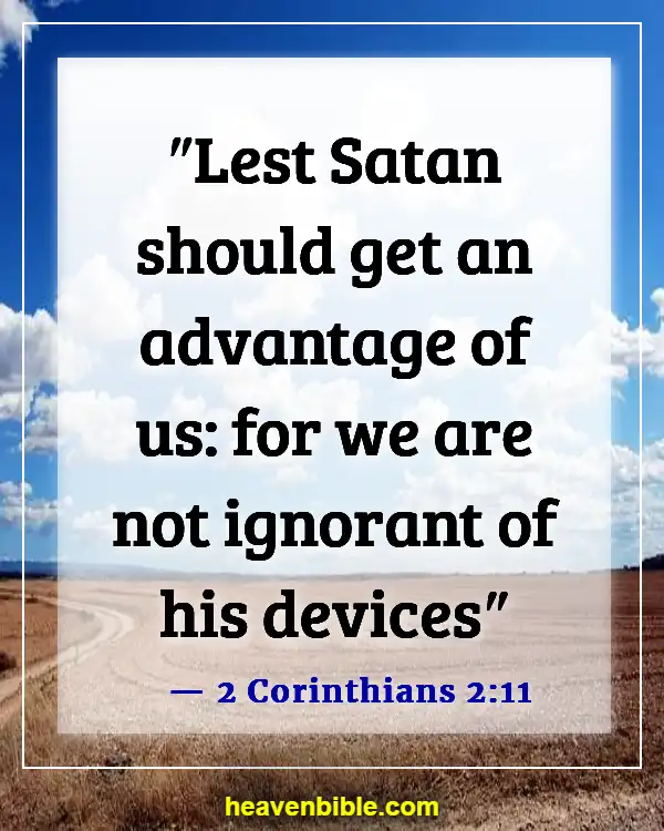 Bible Verses About The Devil Stealing Your Joy (2 Corinthians 2:11)