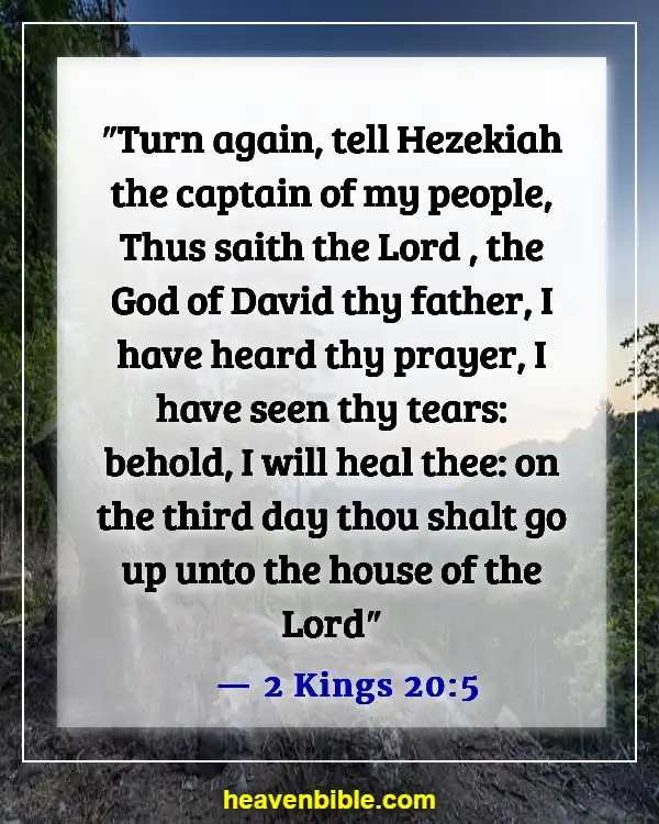 Bible Verses About Crying Out To God For Help (2 Kings 20:5)