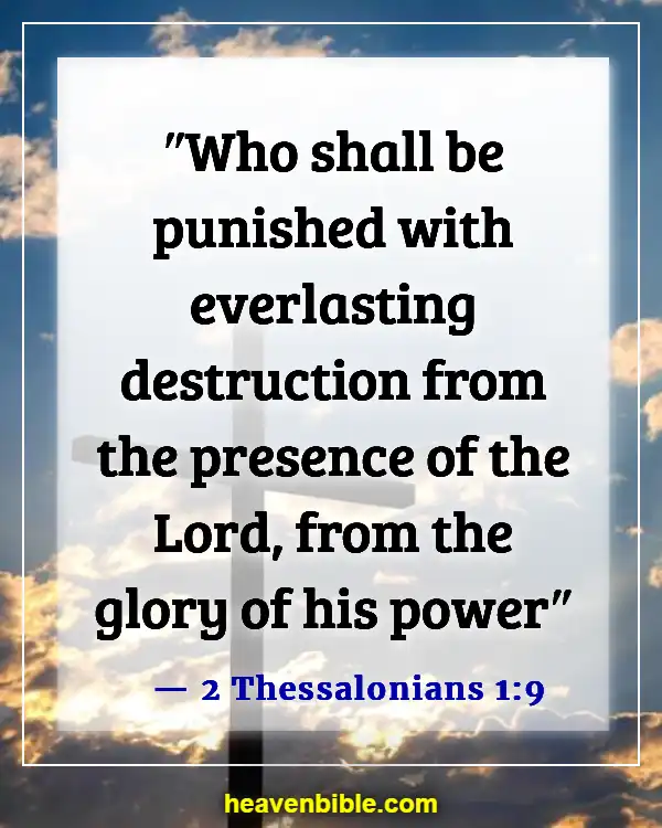 Bible Verses About Punishment In Hell (2 Thessalonians 1:9)