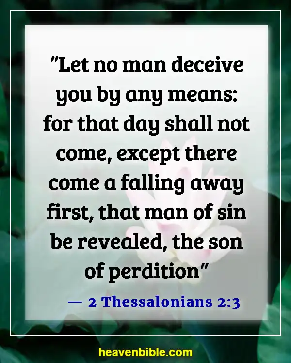 Bible Verses About The Devil In Disguise (2 Thessalonians 2:3)