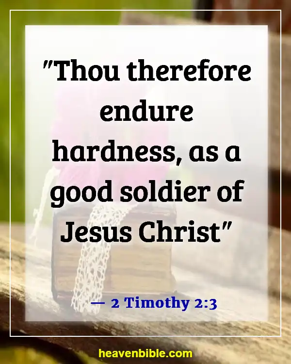 Bible Verses About Warriors (2 Timothy 2:3)