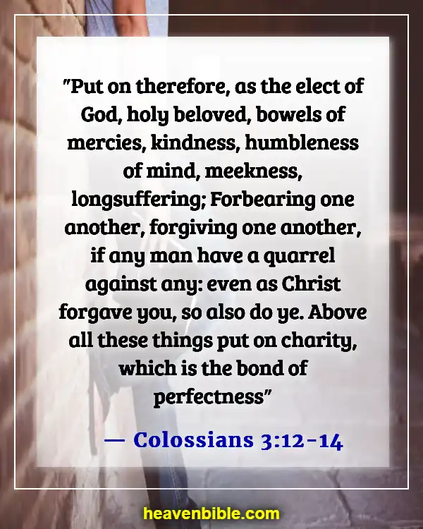 Bible Verses About Letting Go Of Bad Friends (Colossians 3:12-14)