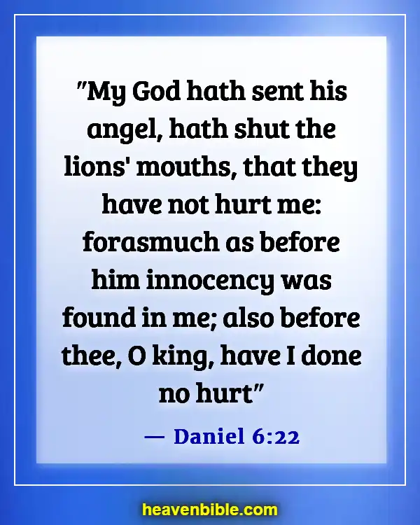 Bible Verses About Enemies Defeated (Daniel 6:22)