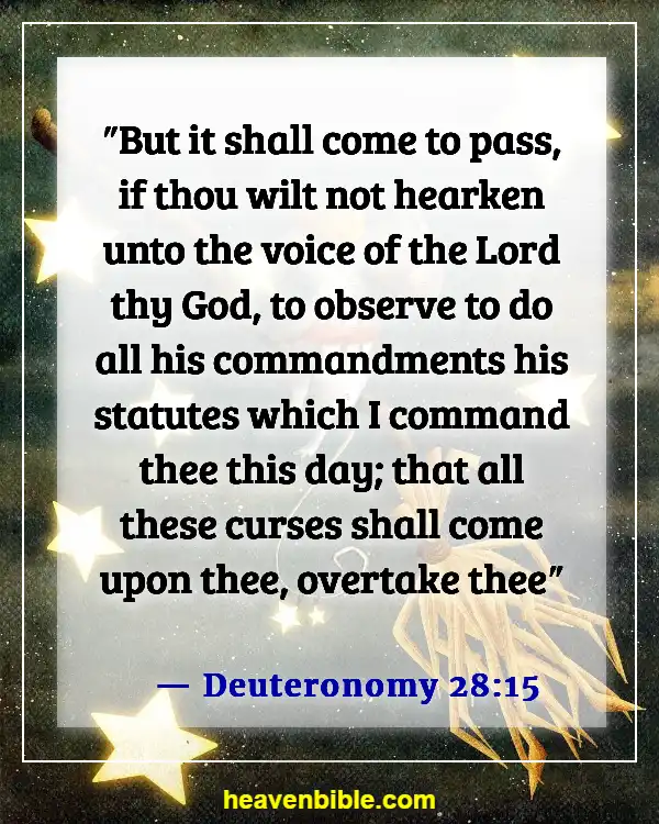 Bible Verse About Curses And Blessings (Deuteronomy 28:15)