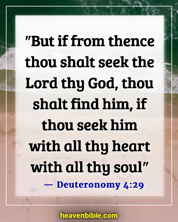 Bible Verses About Pursuing God (Deuteronomy 4:29)