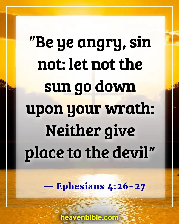 Bible Verses About Family Conflict (Ephesians 4:26-27)