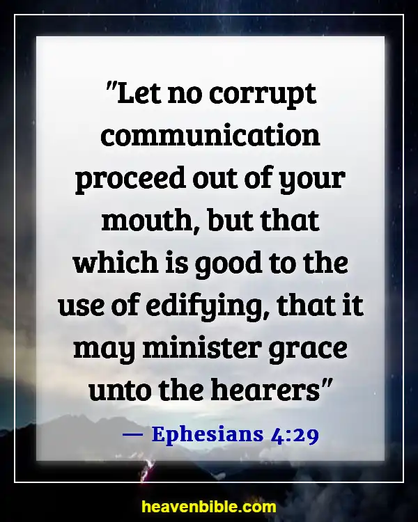 Bible Verses About Disrespecting Others (Ephesians 4:29)