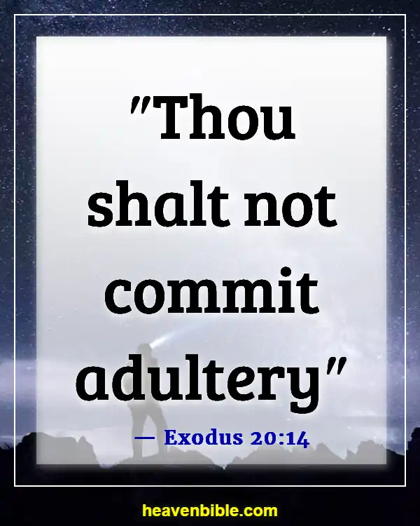 Bible Verse About Cheating Husband (Exodus 20:14)