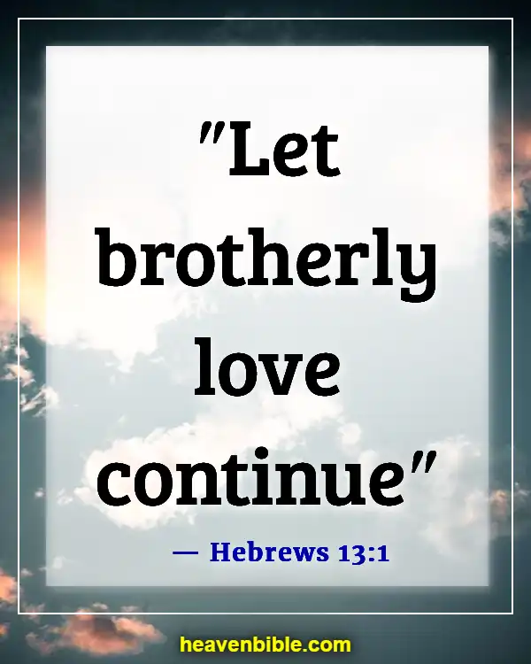 Bible Verses About Disrespecting Others (Hebrews 13:1)