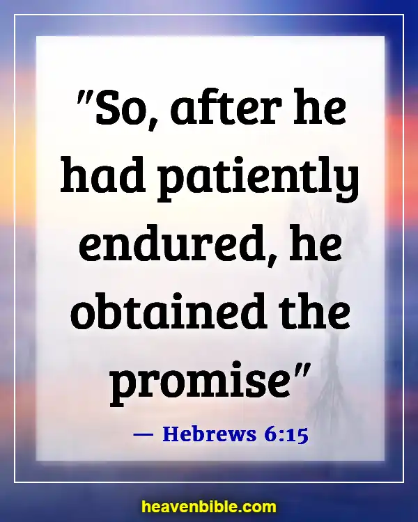 Bible Verses About Waiting Patiently (Hebrews 6:15)