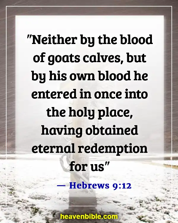 Bible Verses About God Saving Us From Hell (Hebrews 9:12)