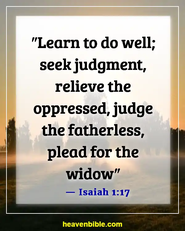 Bible Verse About Fairness And Equality (Isaiah 1:17)