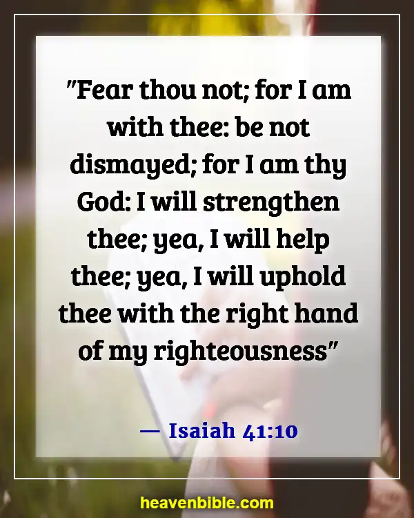 Bible Verse About Commitment To Ministry (Isaiah 41:10)