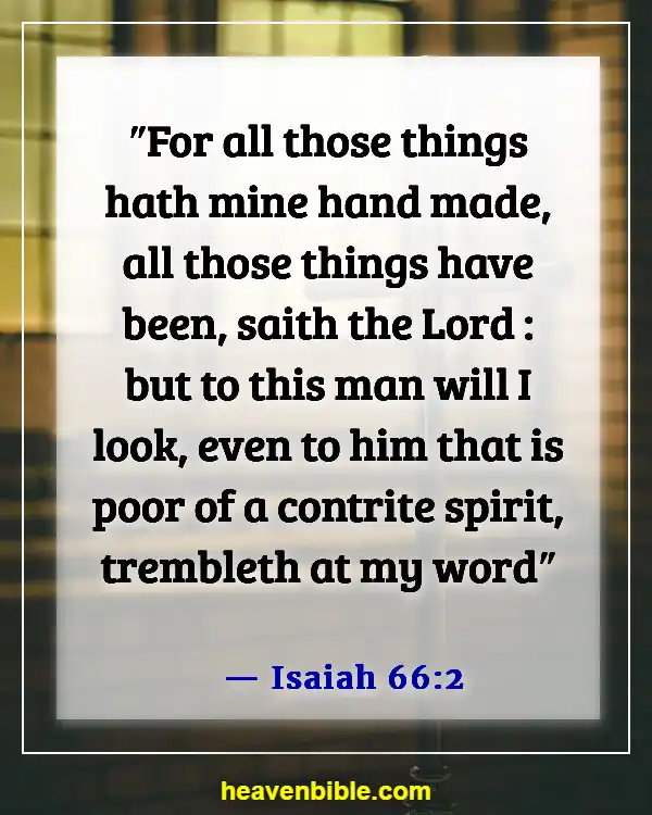 Bible Verse Humble Yourself Under The Mighty Hand Of God (Isaiah 66:2)