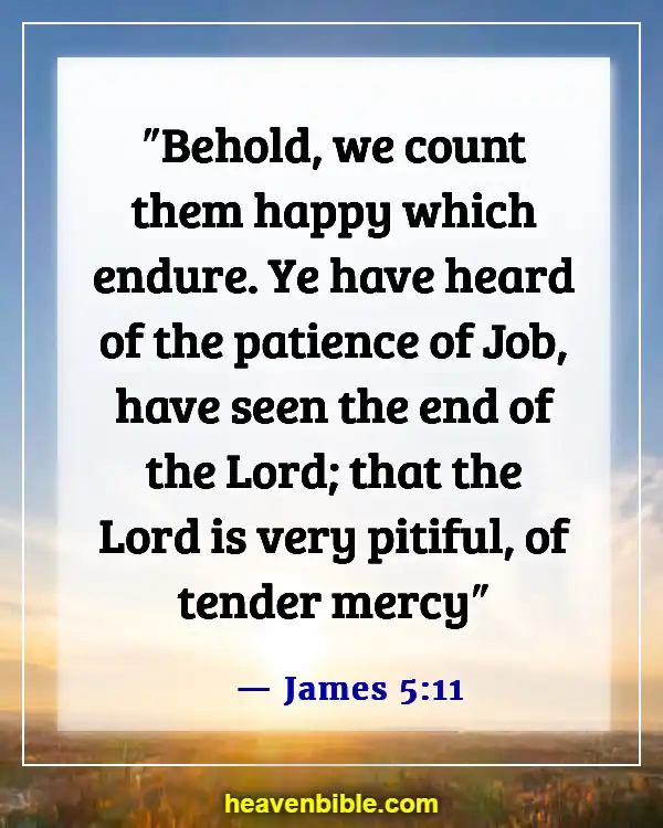 Bible Verses About Patience In Hard Times (James 5:11)