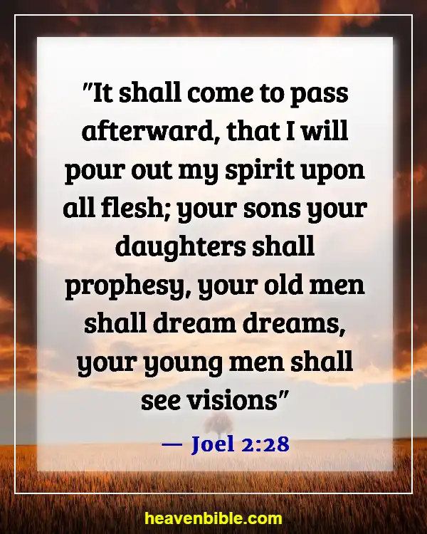 Bible Verses For Revival And Spiritual Awakening (Joel 2:28)