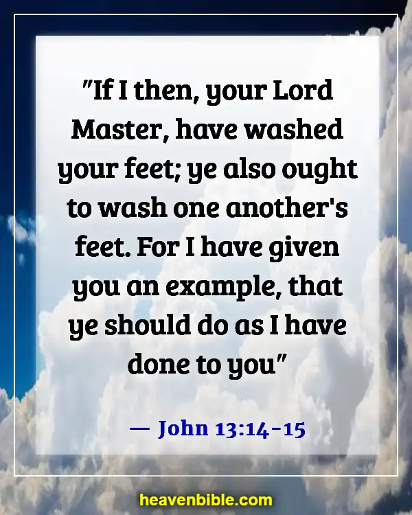 Bible Verse About Humility In Leadership (John 13:14-15)