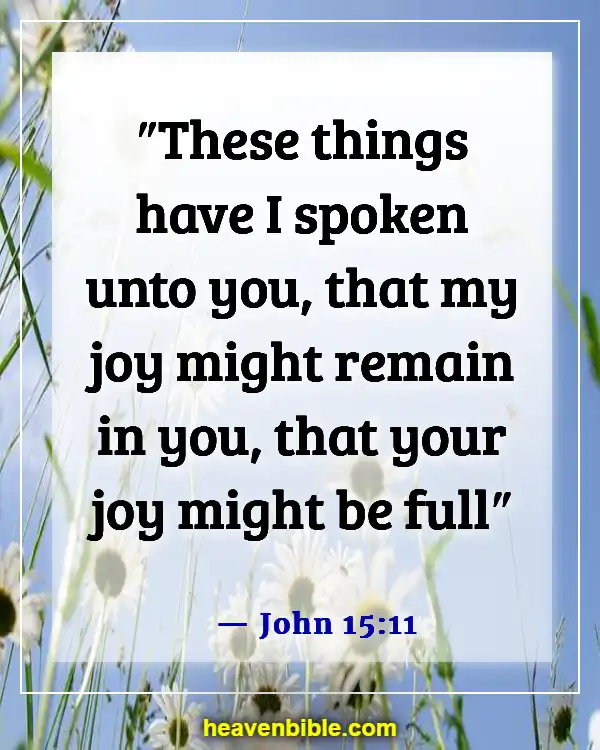 Bible Verses About The Devil Stealing Your Joy (John 15:11)