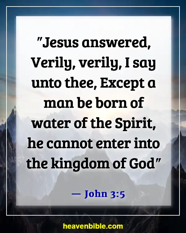 Bible Verses About The Sacrament Of Baptism (John 3:5)