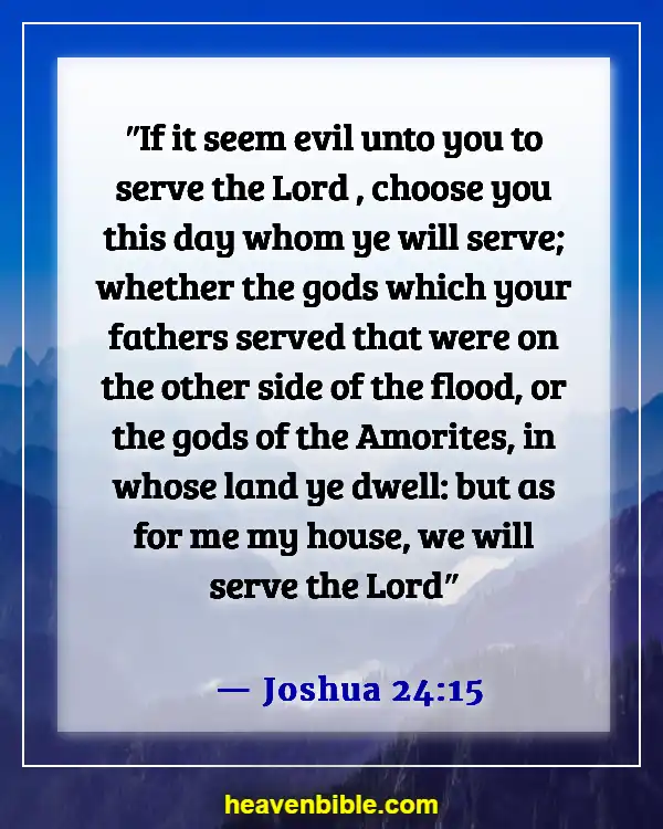 Bible Verse About Commitment To Serve God (Joshua 24:15)