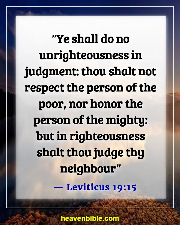 Bible Verse About Fairness And Equality (Leviticus 19:15)