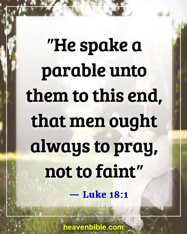 Bible Verse About Waiting For Answered Prayer (Luke 18:1)