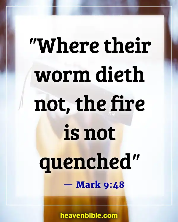 Bible Verses About Eternal Life In Hell (Mark 9:48)