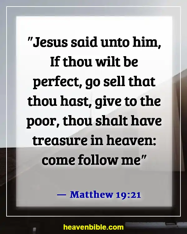 Bible Verses About Greed And Selfishness (Matthew 19:21)