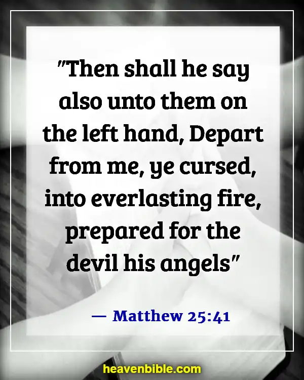 Bible Verses About Punishment In Hell (Matthew 25:41)