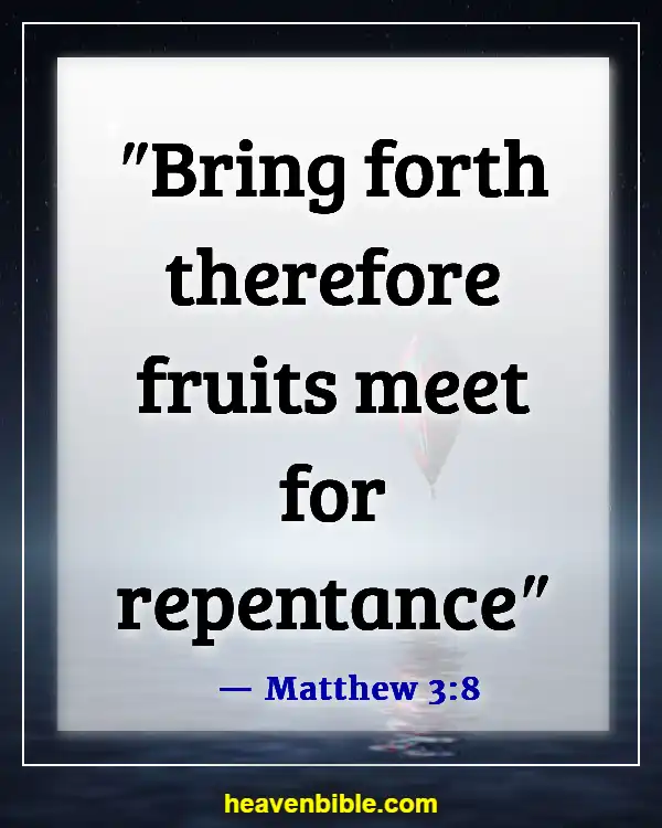 Bible Verses About Second Chances (Matthew 3:8)