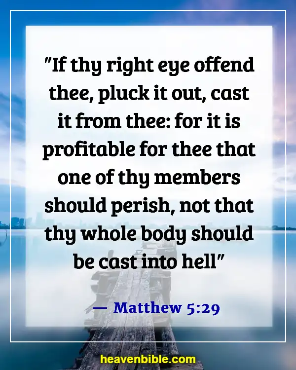 Bible Verse About Guarding Your Eyes And Ears (Matthew 5:29)