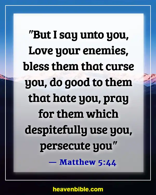 Bible Verses About Disrespecting Others (Matthew 5:44)