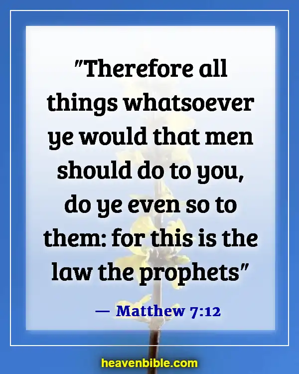 Bible Verses About Disrespecting Others (Matthew 7:12)