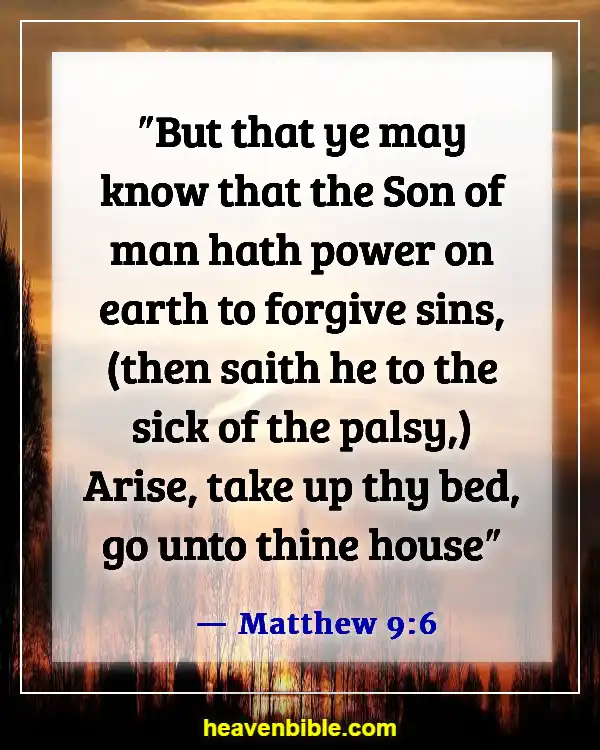 Bible Verse About Only God Can Forgive Sins (Matthew 9:6)