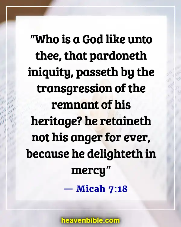 Bible Verse About Only God Can Forgive Sins (Micah 7:18)