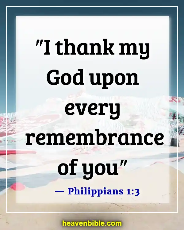 Bible Verses About Gratitude For Family (Philippians 1:3)