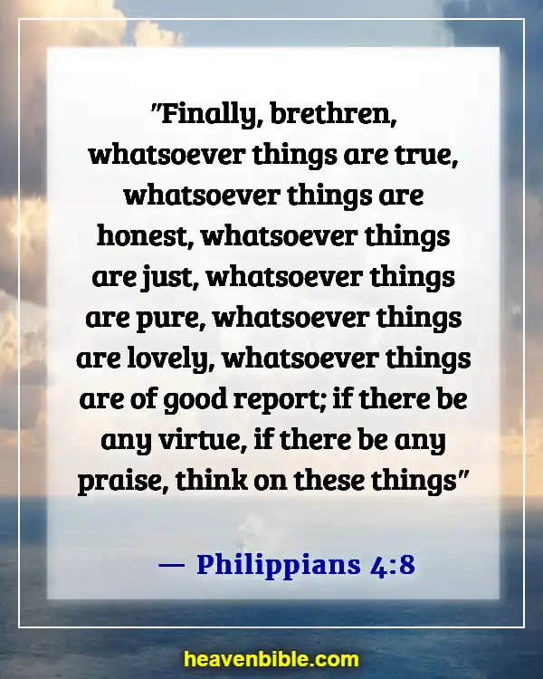 Bible Verse About Guarding Your Eyes And Ears (Philippians 4:8)