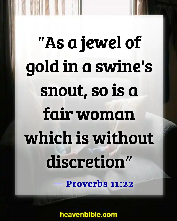 Bible Verses About Beauty Of Woman (Proverbs 11:22)