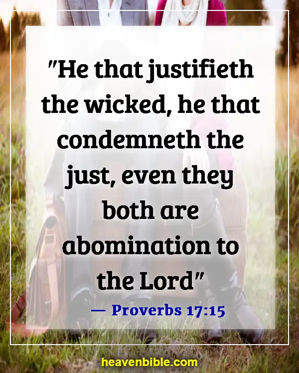 Bible Verses About Murdering The Innocent (Proverbs 17:15)