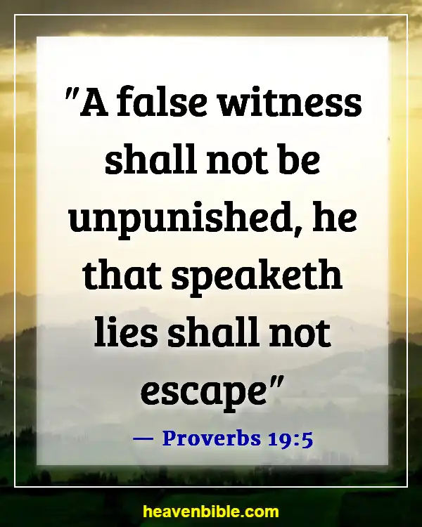 Bible Verses About Liars Going To Hell (Proverbs 19:5)