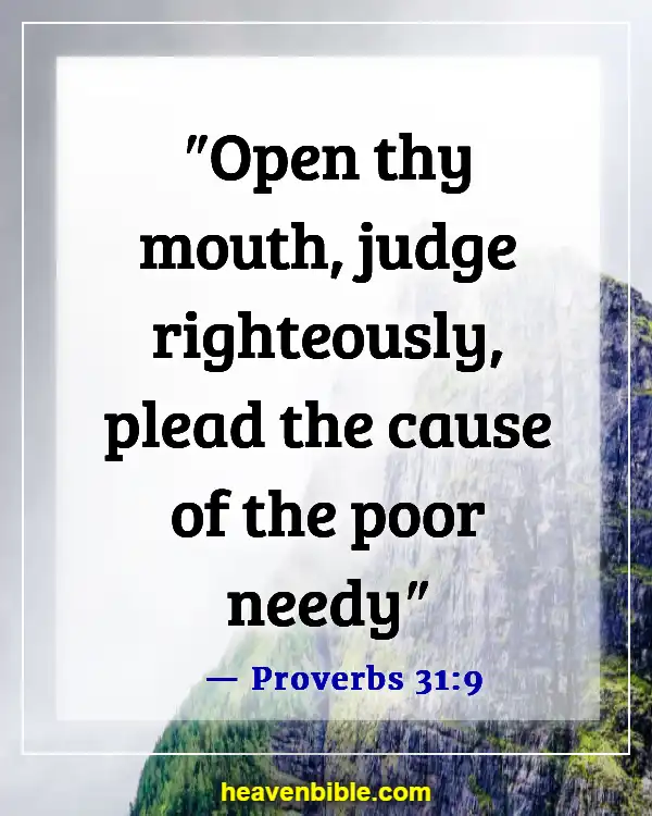 Bible Verse About Fairness And Equality (Proverbs 31:9)